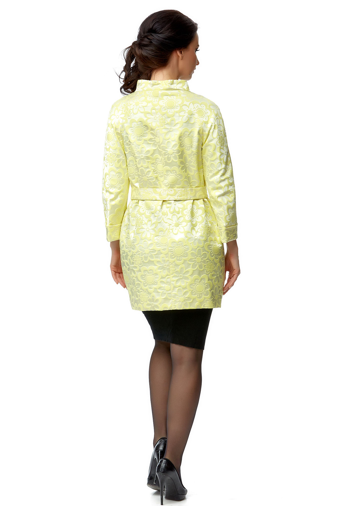Женское пальто из текстиля с воротником 8001868-3