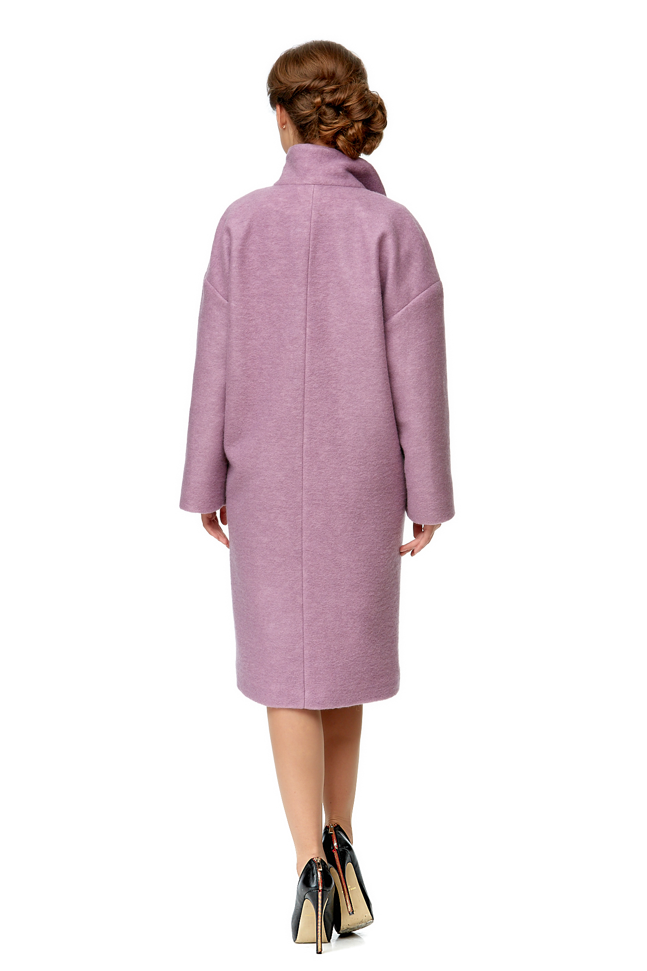 Женское пальто из текстиля с воротником 8001977-3