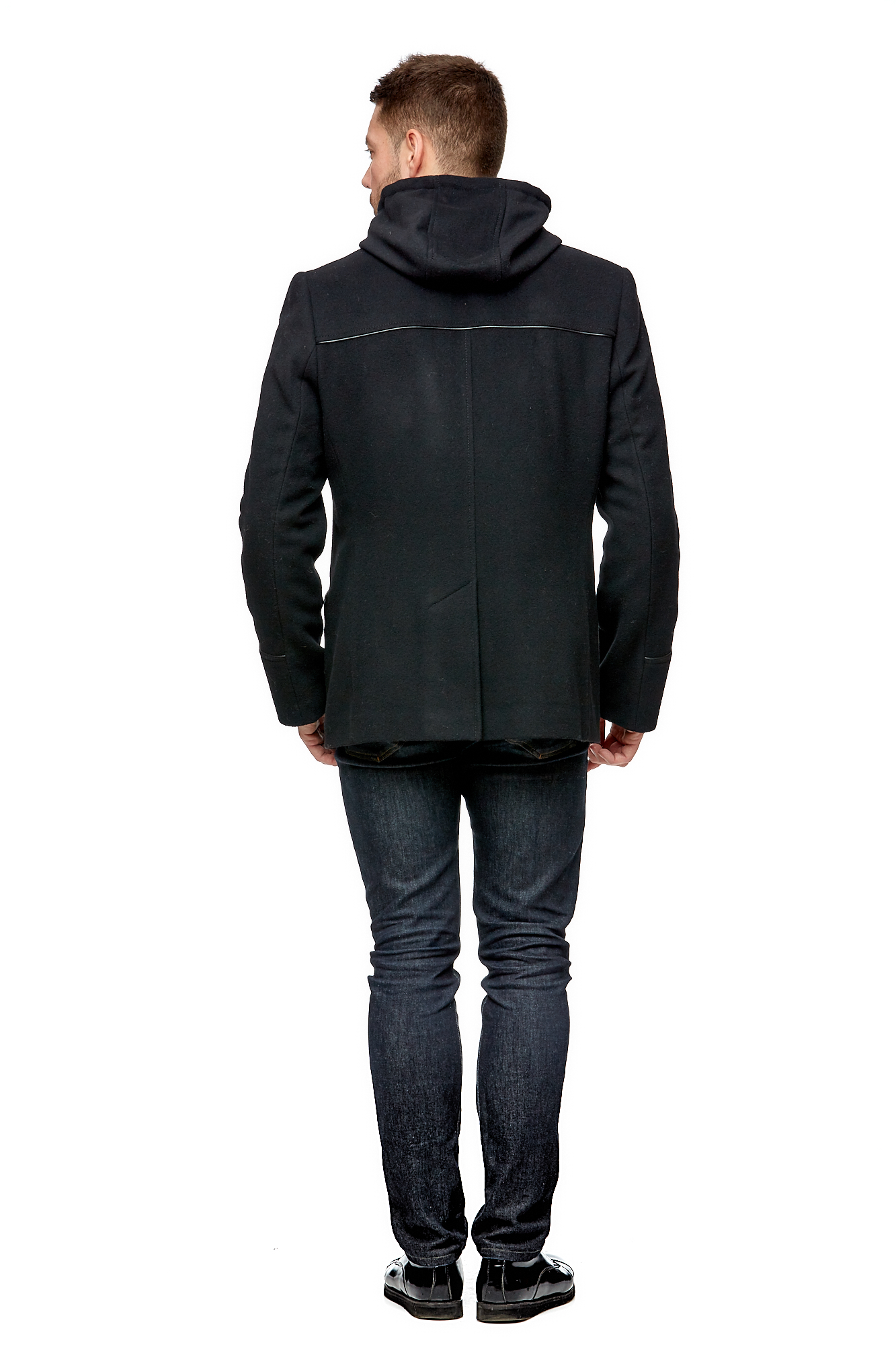 Мужское пальто из текстиля с воротником 8002075-3