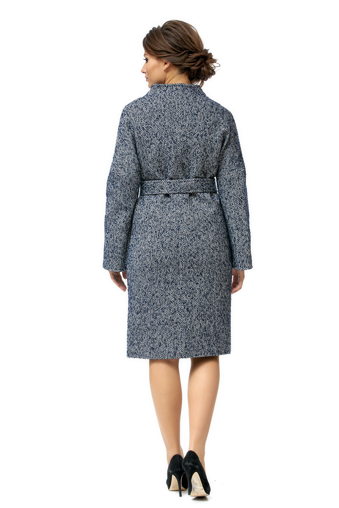 Женское пальто из текстиля с воротником 8002261-3