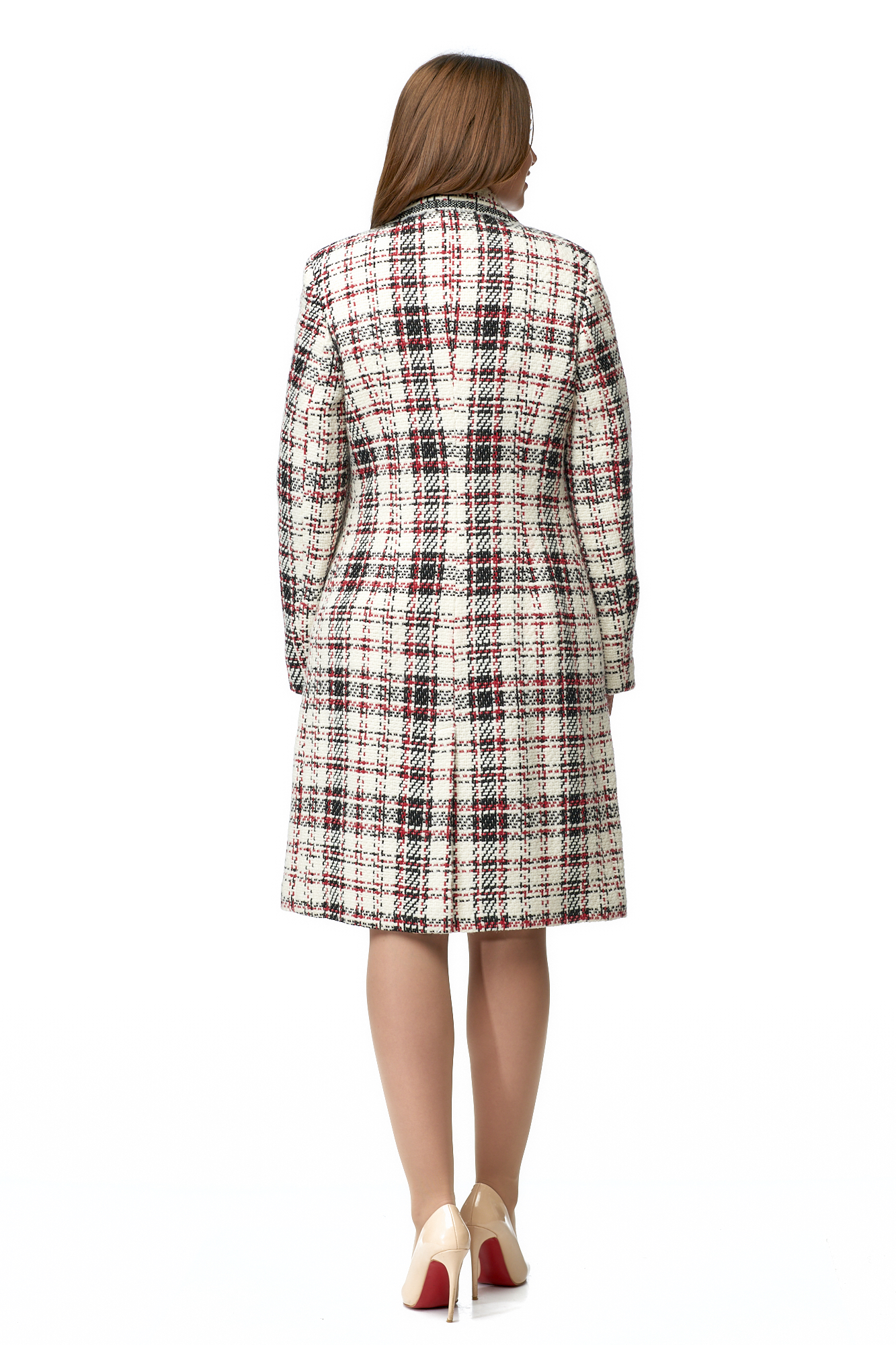 Женское пальто из текстиля с воротником 8002706-3