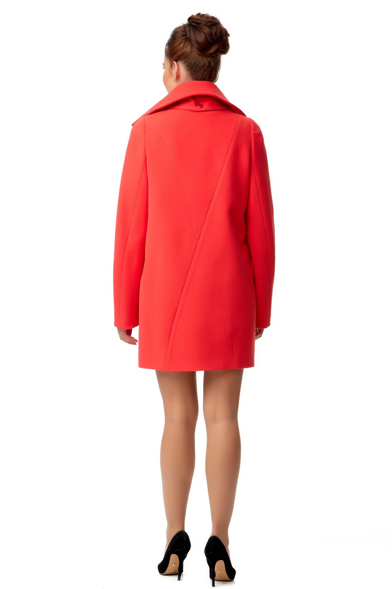 Женское пальто из текстиля с воротником 8003151-3