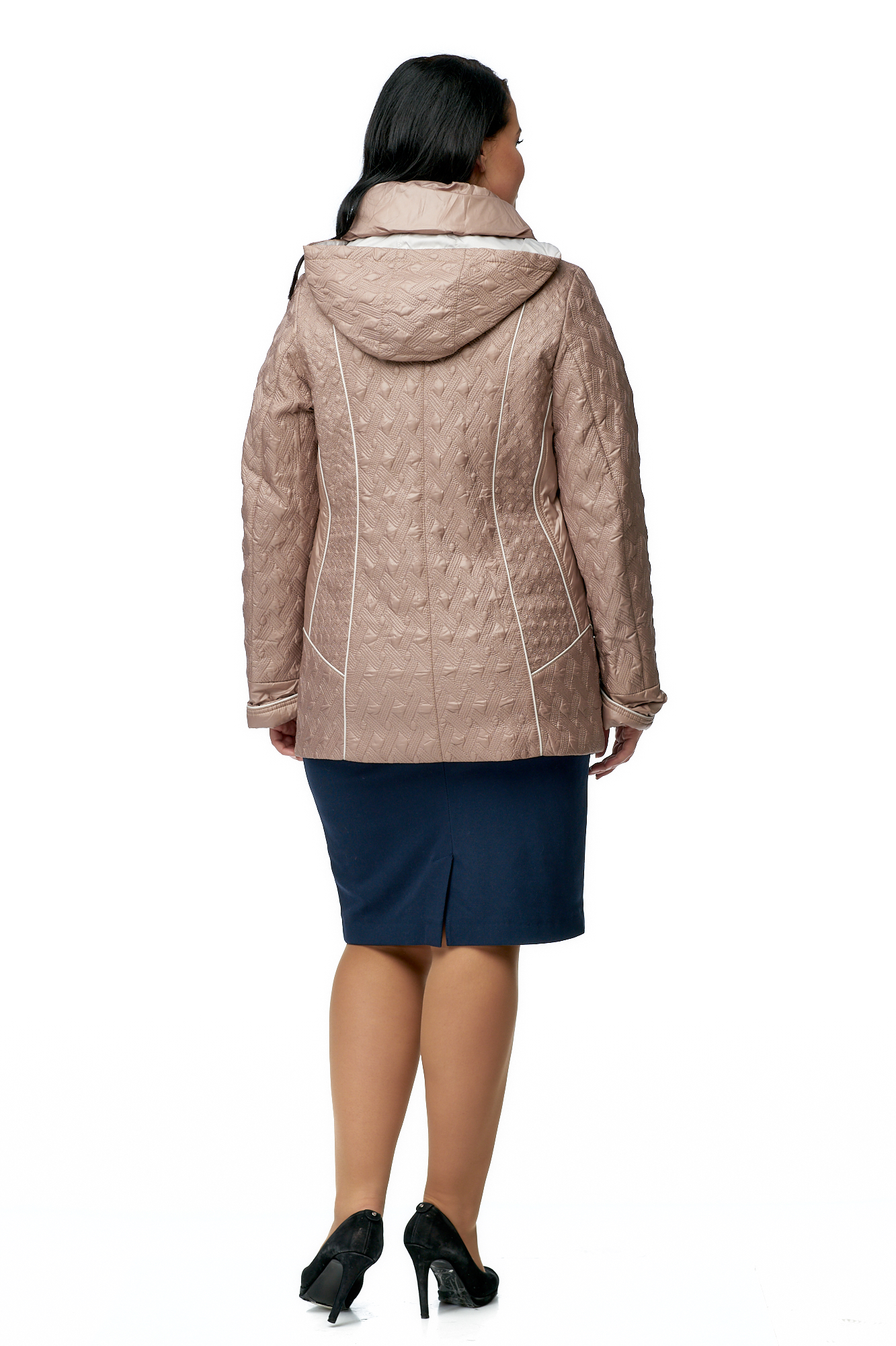 Куртка женская из текстиля с капюшоном 8010443-3